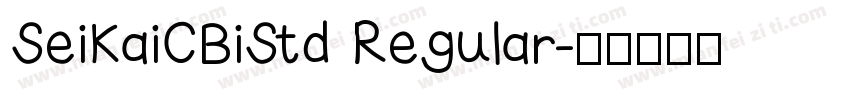SeiKaiCBiStd Regular字体转换